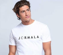 Load image into Gallery viewer, White T-shirt with printed text