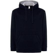 Load image into Gallery viewer, Navy blue hoodie with wavy logo