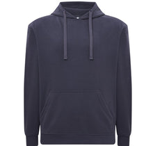 Load image into Gallery viewer, Dark grey hoodie with wavy logo