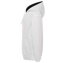 Load image into Gallery viewer, White hoodie with printed text