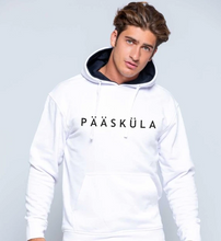 Load image into Gallery viewer, White hoodie with printed text