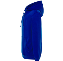 Load image into Gallery viewer, Royal blue hoodie with wavy logo