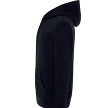 Load image into Gallery viewer, Navy blue hoodie with wavy logo