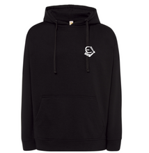 Load image into Gallery viewer, Black hoodie with Estonian Legion logo
