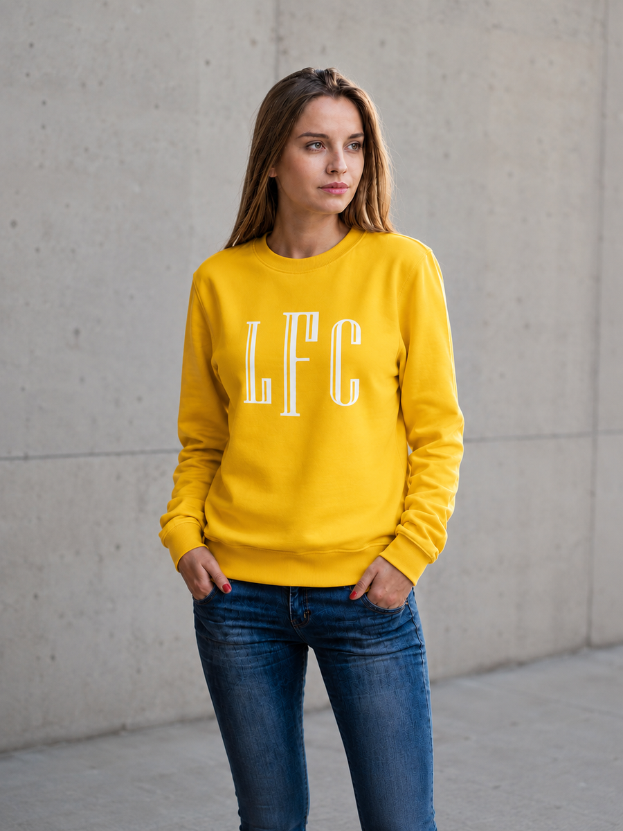 Yellow Sweatshirt with monogram
