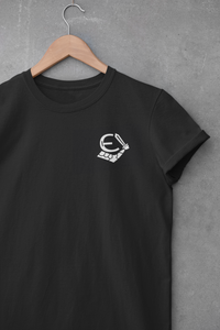 Black T-shirt with Estonian Legion logo