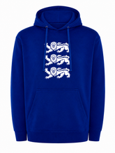 Load image into Gallery viewer, Royal blue hoodie with lions logo

