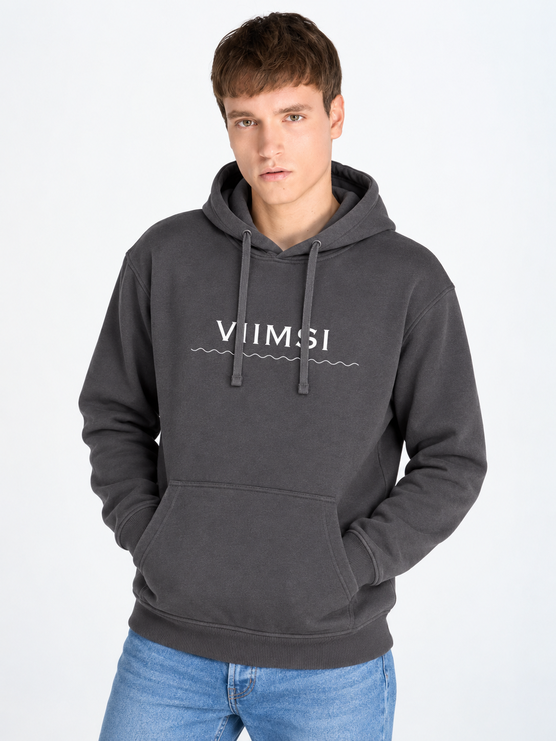 Unisex džemperis su gobtuvu