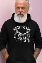 Load image into Gallery viewer, Black hoodie with fighters logo
