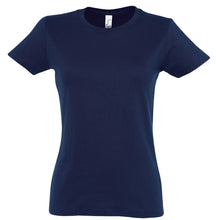 Load image into Gallery viewer, Navy blue womens T-shirt
